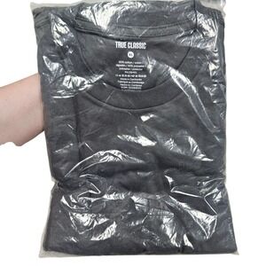 True Classic T-Shirt XL Carbon Gray Short Sleeve Crew Neck Athletic‎ Fit Basic